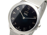 Buy Shop Calvin Klein Minimal Black Dial Silver Mesh Bracelet Watch for Women - K3M52151 USA Online
