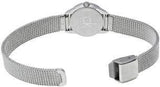 Buy Shop Calvin Klein Minimal Black Dial Silver Mesh Bracelet Watch for Women - K3M53151 USA Online