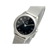 Buy Shop Calvin Klein Minimal Black Dial Silver Mesh Bracelet Watch for Women - K3M53151 USA Online