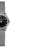 Buy Shop Calvin Klein Minimal Black Dial Silver Mesh Bracelet Watch for Women - K3M53151 USA Online