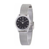 Buy Shop Calvin Klein Minimal Black Dial Silver Mesh Bracelet Watch for Women - K3M53151 USA Online