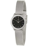Buy Shop Calvin Klein Minimal Black Dial Silver Mesh Bracelet Watch for Women - K3M53151 USA Online