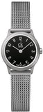 Buy Shop Calvin Klein Minimal Black Dial Silver Mesh Bracelet Watch for Women - K3M53151 USA Online