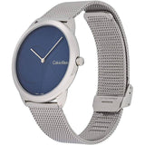 Buy Shop Calvin Klein Minimal Blue Dial Silver Mesh Bracelet Watch for Men - K3M2112N USA Online