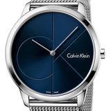 Buy Shop Calvin Klein Minimal Blue Dial Silver Mesh Bracelet Watch for Men - K3M2112N USA Online