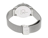 Buy Shop Calvin Klein Minimal Blue Dial Silver Mesh Bracelet Watch for Women - K3M2212N USA Online