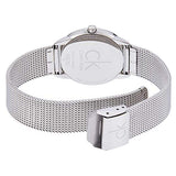 Buy Shop Calvin Klein Minimal Blue Dial Silver Mesh Bracelet Watch for Women - K3M2212N USA Online