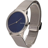 Buy Shop Calvin Klein Minimal Blue Dial Silver Mesh Bracelet Watch for Women - K3M2212N USA Online