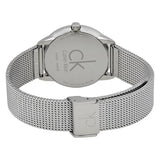 Buy Shop Calvin Klein Minimal Silver Dial Silver Mesh Bracelet Watch for Men - K3M21126 USA Online