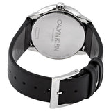 Buy Shop Calvin Klein Minimal Grey Dial Black Leather Strap Watch for Men - K3M221C3 USA Online
