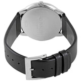 Buy Shop Calvin Klein Minimal Diamonds Black Dial Black Leather Strap Watch for Men - K3M211CS USA Online