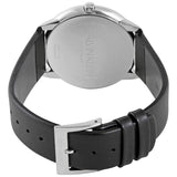 Buy Shop Calvin Klein Minimal Diamonds Black Dial Black Leather Strap Watch for Men - K3M211CS USA Online