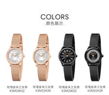 Buy Shop Calvin Klein Minimal Diamonds Black Dial Black Mesh Bracelet Watch for Women - K3M2342R USA Online