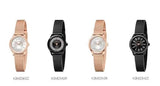 Buy Shop Calvin Klein Minimal Diamonds Black Dial Black Mesh Bracelet Watch for Women - K3M2342R USA Online