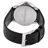 Buy Shop Calvin Klein Minimal Grey Dial Black Leather Strap Watch for Men - K3M221C3 USA Online