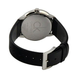 Buy Shop Calvin Klein Minimal Grey Dial Black Leather Strap Watch for Men - K3M221C4 USA Online