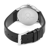 Buy Shop Calvin Klein Minimal Grey Dial Black Leather Strap Watch for Men - K3M221C4 USA Online