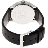 Buy Shop Calvin Klein Minimal Grey Dial Black Leather Strap Watch for Men - K3M221C4 USA Online