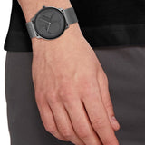 Buy Shop Calvin Klein Minimal Grey Dial Grey Mesh Bracelet Watch for Men - K3M517P4 USA Online