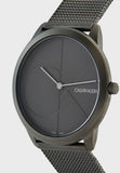 Buy Shop Calvin Klein Minimal Grey Dial Grey Mesh Bracelet Watch for Men - K3M517P4 USA Online