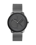 Buy Shop Calvin Klein Minimal Grey Dial Grey Mesh Bracelet Watch for Men - K3M517P4 USA Online