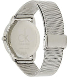 Buy Shop Calvin Klein Minimal Grey Dial Silver Mesh Bracelet Watch for Men - K3M211Y3 USA Online