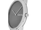 Buy Shop Calvin Klein Minimal Grey Dial Silver Mesh Bracelet Watch for Men - K3M211Y3 USA Online