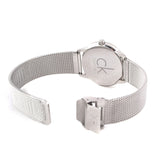 Buy Shop Calvin Klein Minimal Grey Dial Silver Mesh Bracelet Watch for Men - K3M22124 USA Online