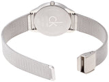 Buy Shop Calvin Klein Minimal Grey Dial Silver Mesh Bracelet Watch for Men - K3M51154 USA Online