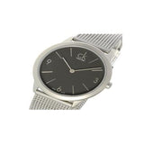 Buy Shop Calvin Klein Minimal Grey Dial Silver Mesh Bracelet Watch for Men - K3M52154 USA Online