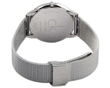 Buy Shop Calvin Klein Minimal Grey Dial Silver Mesh Bracelet Watch for Women - K3M2212X USA Online