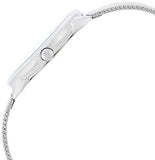 Buy Shop Calvin Klein Minimal Grey Dial Silver Mesh Bracelet Watch for Women - K3M2212X USA Online