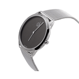 Buy Shop Calvin Klein Minimal Grey Dial Silver Mesh Bracelet Watch for Women - K3M2212X USA Online