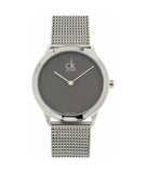 Buy Shop Calvin Klein Minimal Grey Dial Silver Mesh Bracelet Watch for Women - K3M2212X USA Online