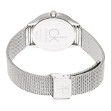 Buy Shop Calvin Klein Minimal Grey Dial Silver Mesh Bracelet Watch for Women - K3M221Y3 USA Online