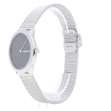 Buy Shop Calvin Klein Minimal Grey Dial Silver Mesh Bracelet Watch for Women - K3M221Y3 USA Online