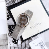 Buy Shop Calvin Klein Minimal Grey Dial Silver Mesh Bracelet Watch for Women - K3M23124 USA Online