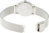 Buy Shop Calvin Klein Minimal Grey Dial Silver Mesh Bracelet Watch for Women - K3M23124 USA Online