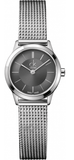 Buy Shop Calvin Klein Minimal Grey Dial Silver Mesh Bracelet Watch for Women - K3M23124 USA Online