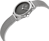 Buy Shop Calvin Klein Minimal Grey Dial Silver Mesh Bracelet Watch for Women - K3M2312X USA Online