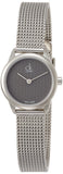 Buy Shop Calvin Klein Minimal Grey Dial Silver Mesh Bracelet Watch for Women - K3M2312X USA Online