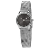 Buy Shop Calvin Klein Minimal Grey Dial Silver Mesh Bracelet Watch for Women - K3M231Y3 USA Online