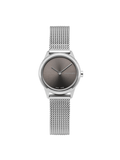 Buy Shop Calvin Klein Minimal Grey Dial Silver Mesh Bracelet Watch for Women - K3M231Y3 USA Online