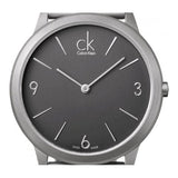 Buy Shop Calvin Klein Minimal Grey Dial Silver Mesh Bracelet Watch for Women - K3M53154 USA Online