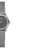 Buy Shop Calvin Klein Minimal Grey Dial Silver Mesh Bracelet Watch for Women - K3M53154 USA Online
