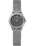 Buy Shop Calvin Klein Minimal Grey Dial Silver Mesh Bracelet Watch for Women - K3M53154 USA Online