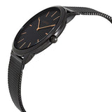 Buy Shop Calvin Klein Minimal Black Dial Black Mesh Bracelet Watch for Men - K3M21421 USA Online