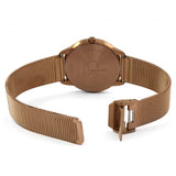 Buy Shop Calvin Klein Minimal Quartz Pink Gold Dial Pink Gold Mesh Bracelet Watch for Men - K3M11TFK USA Online