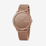 Buy Shop Calvin Klein Minimal Quartz Pink Gold Dial Pink Gold Mesh Bracelet Watch for Men - K3M11TFK USA Online