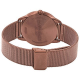 Buy Shop Calvin Klein Minimal Quartz Pink Gold Dial Pink Gold Mesh Bracelet Watch for Men - K3M11TFK USA Online